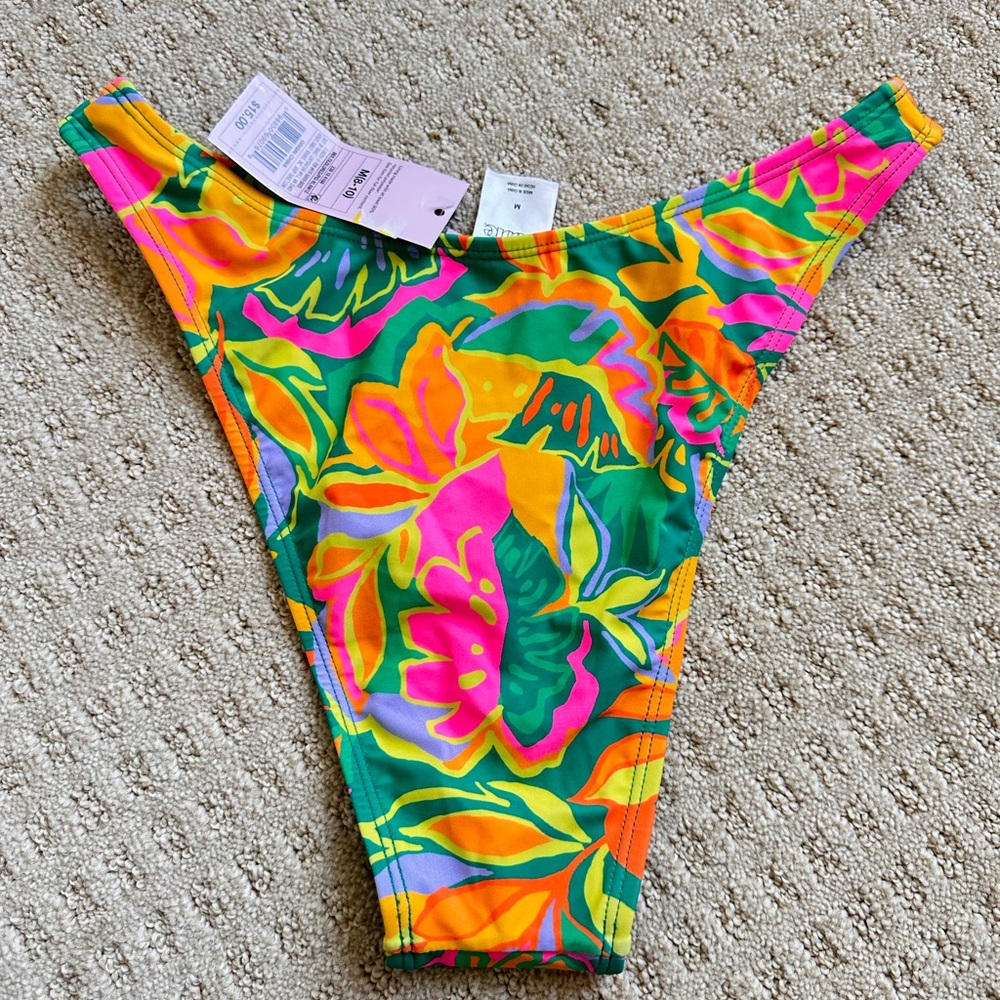 Wild Fable Green and Multicolor Bikini Bottom - Picture 2 of 3